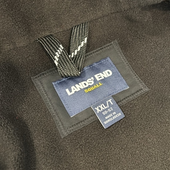 Lands' End Plus Squall Waterproof Insulated Parka Black Jacket Coat XXL Tall - Picture 10 of 17